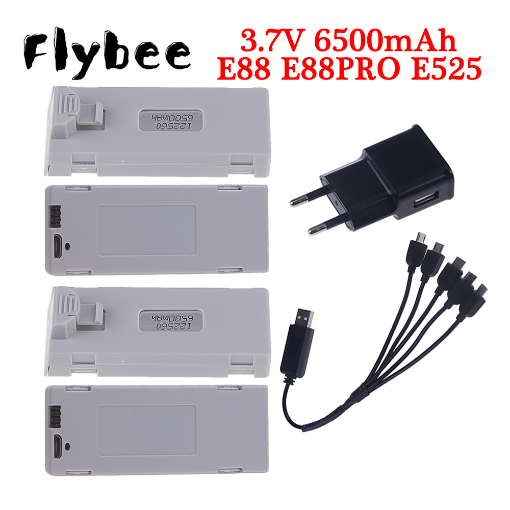 Rc Helicopter Battery - Original E88 Battery 3.7V 6500mAh Lipo